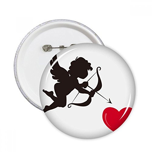 Badge Cupidon ange coeur rouge le cadeau idéal pour customiser un vêtement