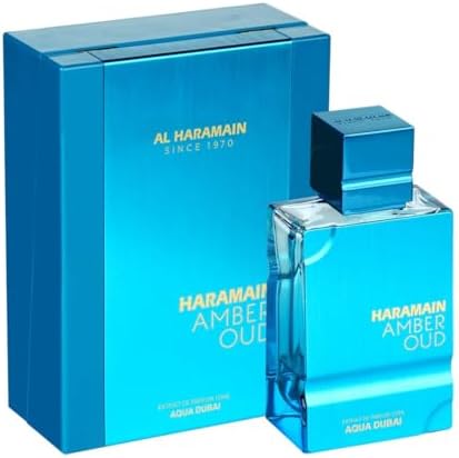 Al Haramain Amber Oud - Aqua Dubai - Oud Cologne for Men - Amber Perfume for Men - Long Lasting Perfume with Bergamot, Vanilla Fragrances - 3.33 oz