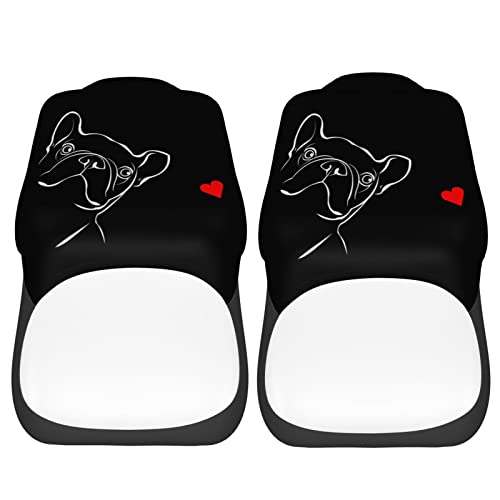 Kiuloam French Bulldog Multicolor Car Seat Covers For Women Girls, 2 Pcs Universal Fit Front Auto Seat Cover Protector For Vehicle Sedan Suv And Truck #TOP5