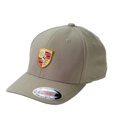 Porsche Grey Green Flexfit Baseball Cap