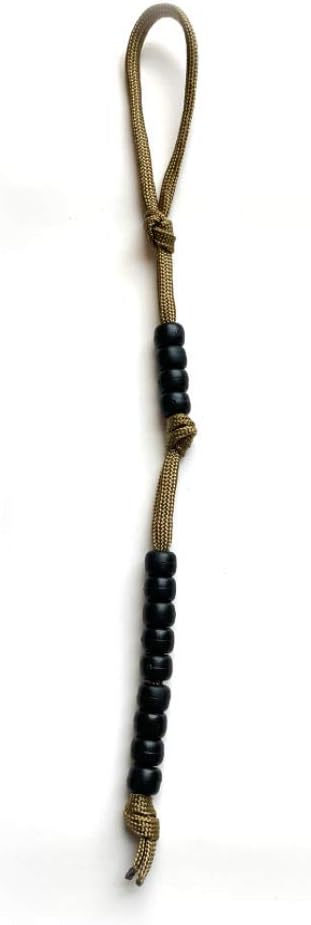 Coyote Brown Pace Counter Matte Black Veteran Made Ranger Beads