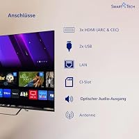 Smart Tech 50QV02K QLED Fernseher 50 Zoll VIDAA Smart TV 4K UHD Auflösung – Ansicht 4