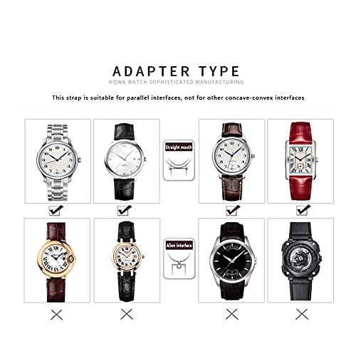 Chaîne de montre en acier inoxydable mince de 12 mm 16 mm et 20 mm pour bracelet en maille