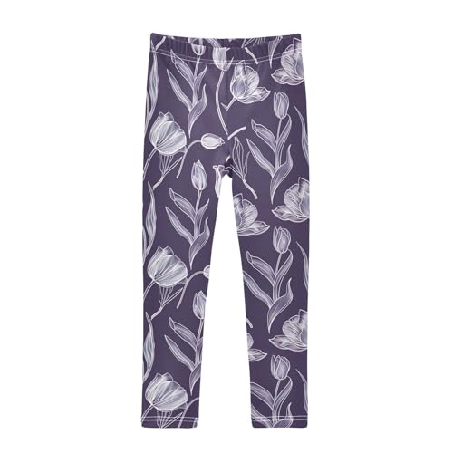 Girls' Leggings Purple Tulip Kids Yoga Tights Pants 1 Pack 20858337