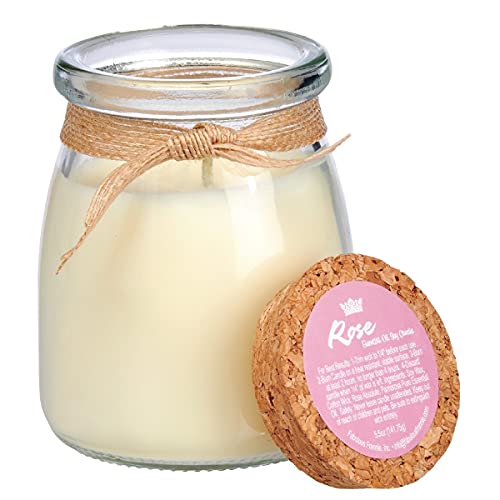 Fabulous Frannie Rose Glass Jar Candle 5Oz Made With All Natural Undiluted Essential Oils #TOP19