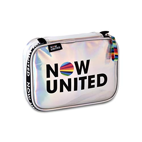 Kit Mochila Now United Holográfica + Estojo Box 36 Elásticos Original Juvenil Escolar Coleção Nova +