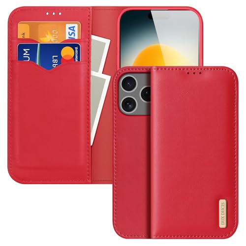 Étui portefeuille iPhone 17 Air en cuir véritable magnétique