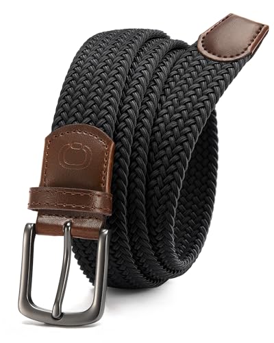 Image of CHAOREN Mens Belt - Braided Stretch Golf Belt for Men 1 3 /8 inch- Gift for Golf Pants Casual Shorts Jeans
