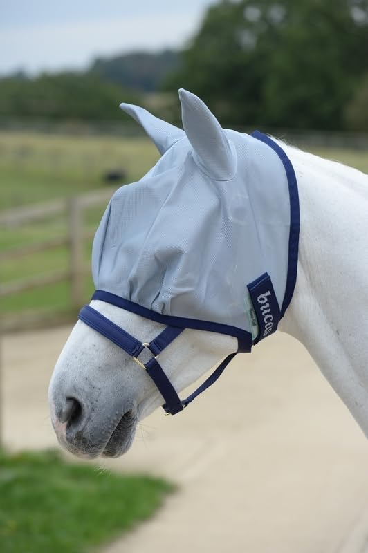 Bucas Buzz Off Flymask idéal pour le repos du cheval au pré en été sans mouches