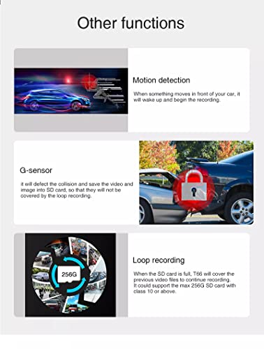 Image of DEVIANT 360 Degree Dash Camera for Car with Night Vision | Full HD | 12 inch Touch Screen | Parking Assistance, G-Sensor and Loop Recording | 4 Cameras (Left, Right, Front and Rear) Dashboard Dashcam