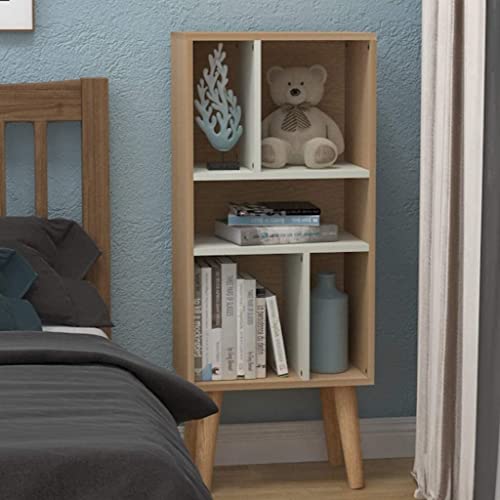 Bookcase Nordic Creative Wood Bookshelf Living Room Storage Box Floor Bookcase Simple Bedroom Multilayer Bookshelves Rack Bookshelf Bedroom - Image 7