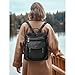 Shrrie Rucksack und Geldbörse für Damen, modischer Rucksack aus Leder, Designer-Reiserucksack, wandelbare Schultertasche, L 12.5 x W 5 x H 13 inches