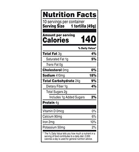 Mission Soft Taco Flour Tortillas, Medium Size, 10 Count, Trans Fat Free #TOP4