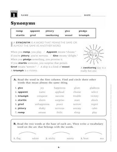 240 Vocabulary Words Kids Need to Know, Grade 4: 24 Ready-to-reproduce Packets That Make Vocabulary Building Fun & Effective - Image 4