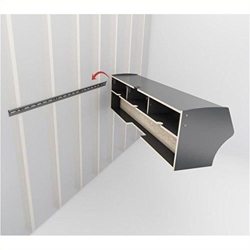Hawthorne Collections 58" Floating Tv Stand Wall Mounted Entertainment Center Shelf In Espresso #TOP5