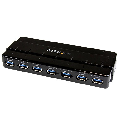 StarTech.com 7ポートUSB 3.0ハブ 卓上用 ACアダプタとケーブル付属 ST7300USB3B