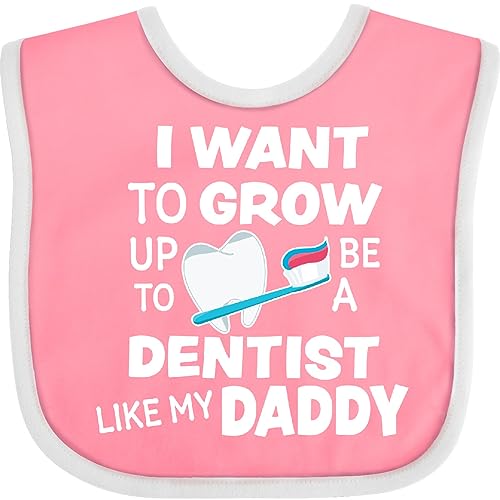 inktastic I Want To Grow Up To Be a Dentist Like My Daddy Baby Bib