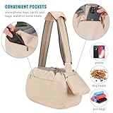 Ownpets Hundetragetasche, Große Hundetasche bis 11kg, Tragetuch Hund, wendbare und freihändige Hundetasche mit verstellbarem Gurt und Schulterpolster für Outdoor