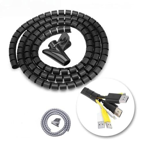 2m �t���L�V�u���X�p�C�������C���[�v���e�N�^�[ �f�[�^�P�[�u���I�[�K�i�C�U�[ �R���s���[�^�[�R�[�h�ی�`���[�u�N���b�v �f�X�N�g�b�v�����c�[��(2M 16mm Black)