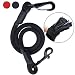 AMZNOVA Dog Seat Belt, Explosion-proof Rushed Dog Car Harness Restraint Pet Safety Latch Seatbelt Durable for Cat Puppy Small Large Dogs Travel Carring, Black, L