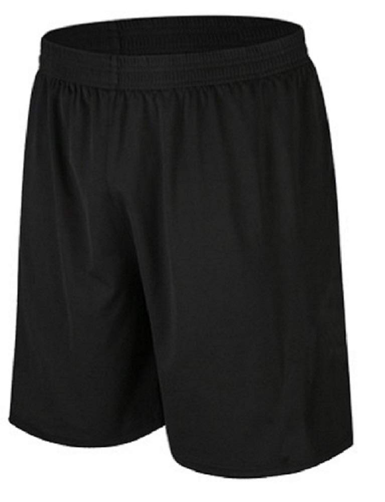 Men's Basketball Short Pants Summer Casual Outdoor Sport Shorts for Running and GYM (Black, X-Large)