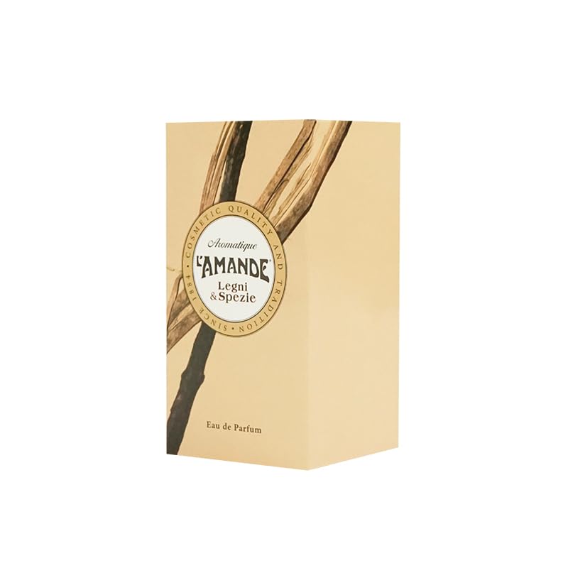 L'AMANDE - Moderner und sinnlicher Damenduft mit Salbei, Kardamom und Zeder, Eau De Parfum mit holzigen und zitrigen Noten, Geschenkideen für Damen, Geburtstag, Damendüfte, 100 ml, hergestellt in