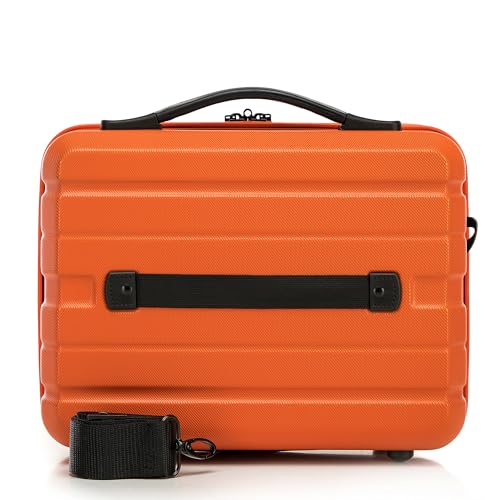 WITTCHEN Valise cosmétique Trousse de Toilette Valise de Voyage Bagage à Main Bagage Cabine en ABS Trousse de Toilette Sac à cosmétiques Femme COMODO Line Orange – vue 3