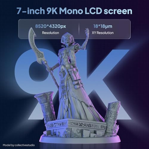 Image of ELEGOO Mars 5 Ultra Resin 3D Printer with 7 inch 9K Mono LCD, 150mm /h High Speed Printing, Smart Automatic Leveling, Intelligent Detection, WiFi-Transfer, Printing Size of 6.04 x 3.06 x 6.49 inch