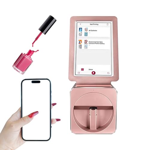 Impresora De Arte De UñAs Inteligente 3D PortáTil - Pantalla TáCtil De 10,1 Pulgadas, MáQuina De Manicura Pintada, Impresora De Arte De UñAs MóVil Digital, Impresora De Arte De UñAs