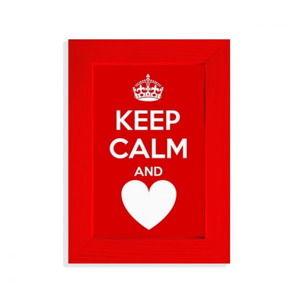 Cadre photo rouge Keep Calm pour briser la monotonie d'un mur blanc sans charme