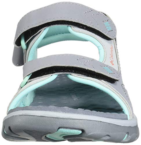 Columbia Unisex Child Castlerock Supreme Sport Sandal, Tradewinds Grey/Bright Peach, 11 Little Kid Us #TOP1