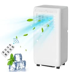 GarveeTech 8000 BTU Portable Air Conditioner, 3 In 1 AC Unit for 350 Sq.Ft. with Built In Dehumidifier, 2 Speed Fan, Timer, Remote, Led Display, Small Air Cooler for Bedroom RV, White