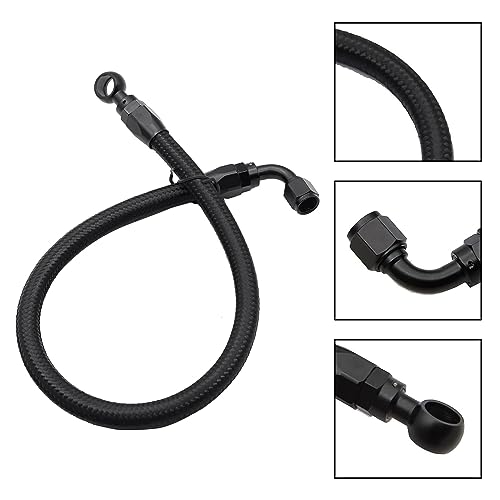 SecosAutoparts Set of 1 Braided Fuel Line Hose Compatible with Honda Civic Accord Prelude CRX CR-V 1992-2000 Compatible with Acura Integra B/D Series D15 D16 B16 B18 B20 B16A B18C 1994-2001 by SecosAutoparts - Used condition - Image 4