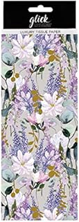 Glick Four Sheets Luxury Tissue Paper, SD Buddleia Large Sheets (x4), Perfect for Gift Wrapping, Art & Crafts, 750 x 500 mm, Multi-Colour (TPST35)