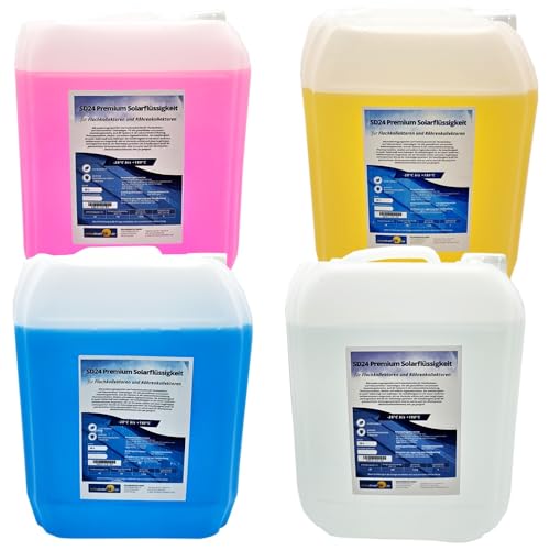 Solarflüssigkeit für Flach- Röhrenkollektoren Fertiggemisch -28C - 10 Liter Farbe Blau
