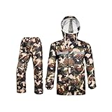 [KAPE1] 上下セット ストレッチ レインウェア メンズ レディース 黄色 レインコート レインスーツ 前開き ジャケット マウンテンパーカー カッパ 雨合羽 雨具 通勤 通学 自転車 ゴルフ ランニング 大きいサイズ 男性用 L 女性用