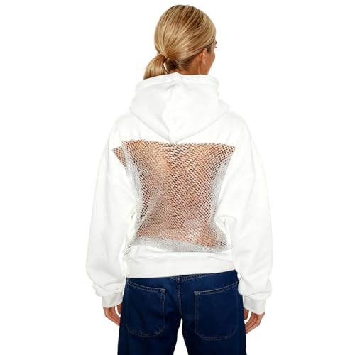 Sweat léger dos nu femme, le pull à capuche idéal pour le lycée
