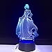 Produktbild Prinzessin Aschenputtel Figur USB 3d Led Nachtlicht Dekoration Mädchen Kinder Kinder Baby Geschenke 7 Farbwechsel visuelle Tischlampe
