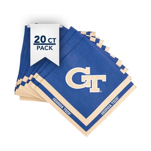 Desert Cactus Georgia Tech GT Yellow Jackets 20 count Napkin (A)