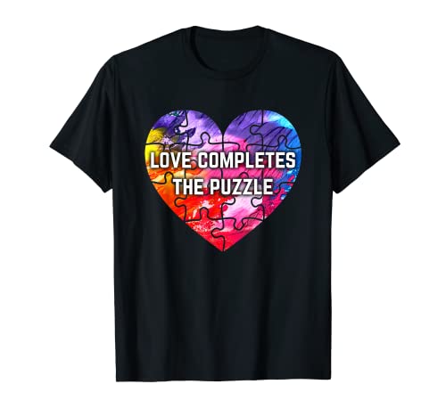 Autism Awareness Love Completes The Puzzle Camiseta Regalo Camiseta