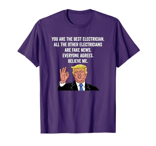 Funny Trump Electrician Lineman Gifts Shirt