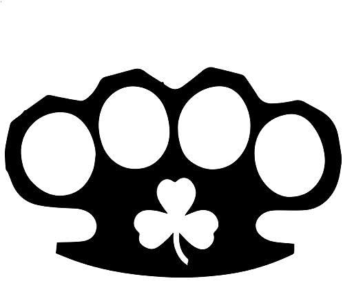 Black Color Irish Brass Knuckles Sticker Decal Car Bike Window Home Decor Macbook Decoration Wall Art Auto Adhesive Vinyl Car Notebook
