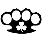 Black Color Irish Brass Knuckles Sticker Decal Car Bike Window Home Decor Macbook Decoration Wall Art Auto Adhesive Vinyl Car Notebook