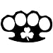 Black Color Irish Brass Knuckles Sticker Decal Car Bike Window Home Decor Macbook Decoration Wall Art Auto Adhesive Vinyl Car Notebook