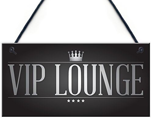 XLD Store VIP Lounge Vintage Man Cave Pub Home Bar Garden Hanging Sign Plaque BBQ Beer Party Dad Gift