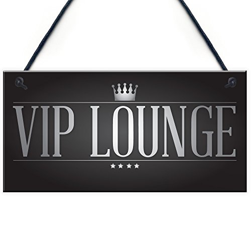 Red Ocean VIP LOUNGE Vintage Man Cave Pub Home Bar Garden Hanging Sign Plaque BBQ Beer Party Dad Gift