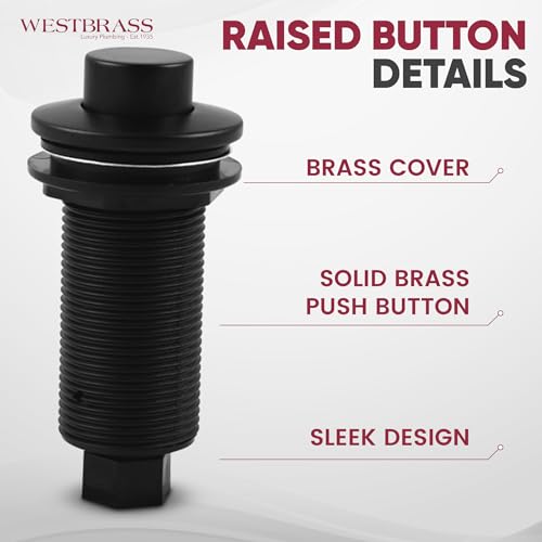 Interrupteur évacuation air bouton surélevé Westbrass boîtier commande double sortie cuisine - 7