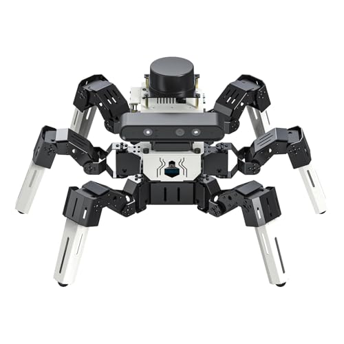 Image of Yahboom ROS2 Robotics Programming Develop Six-Legged Robots Raspberry Pi AI Large Model Voice Module, LiDAR, Servos,Supports SLAM Mapping Navigation