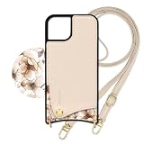 Elegante公式 Shoulder iPhone 17e/16e 用 ケース ショルダー ストラップ クロスボディ スマホショルダー 着脱可 カード ポケット 収納 くすみカラー ゴールドパーツ 首掛け 肩掛け 斜め掛け アイフォン17e 16e 用ケース F01.花柄×エクリュ