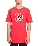 camisetas volcom hombre el corte ingles Serigrafía delantera Volcom Crisp Stone BSC SS Camiseta, Hombre, True Red, L